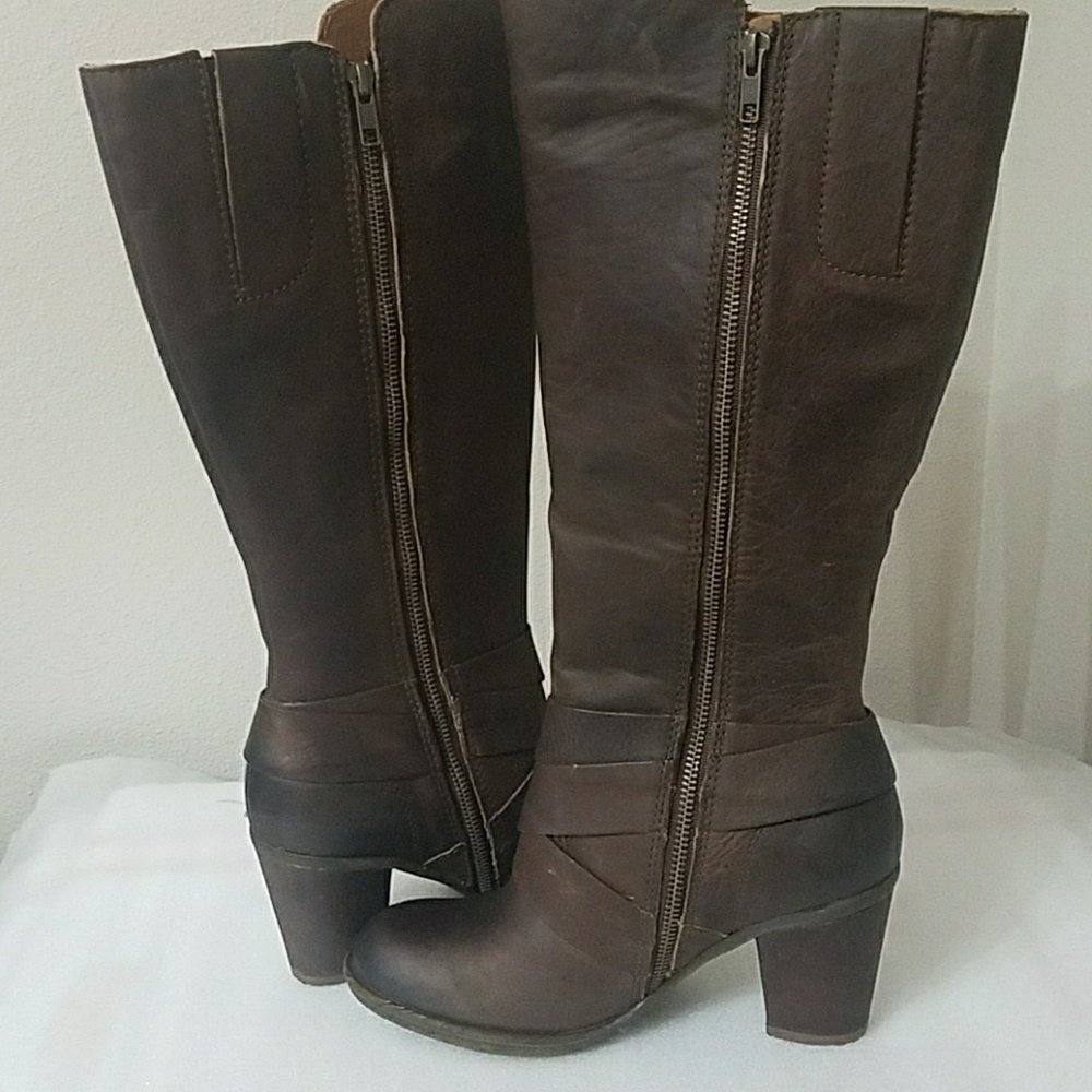 Born F32416 tan/brown knee high boots - Picture 6 of 7